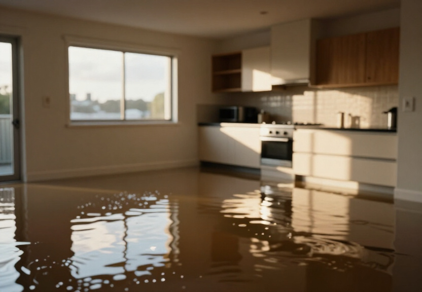 Mouldy subfloor in Taren Point home before treatment
